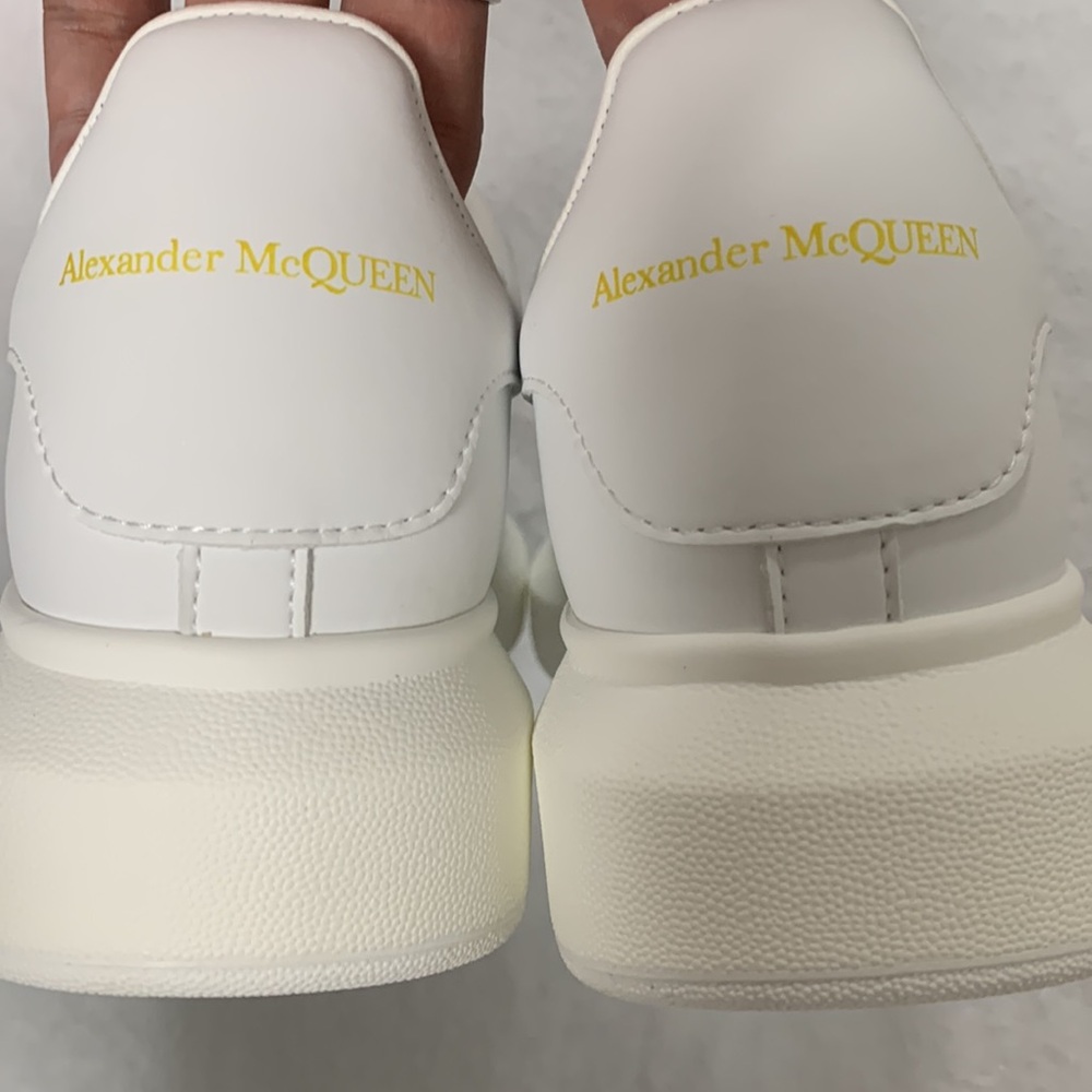 White Sneakers with Gold Detail - Picture 4 of 4